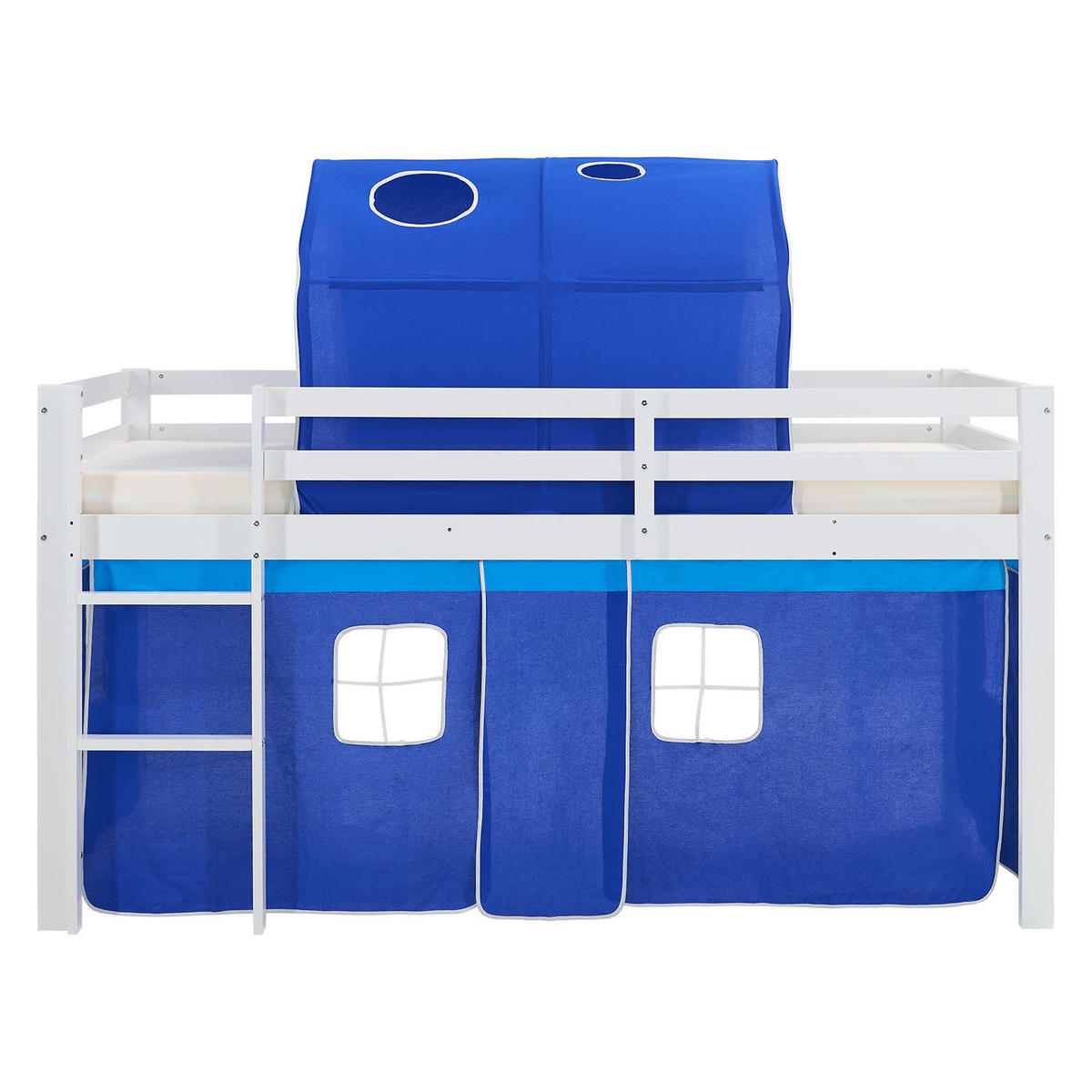 HOCHBETT Lattenrost Tunnel 90/200 cm Blau - Blau/Weiß, Holz (90/200cm) - Homestyle4u