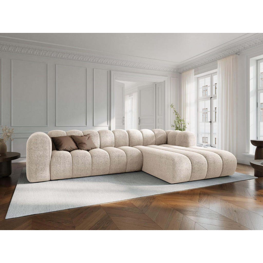 Thumbnail - Micadoni Ecksofa, Creme, Textil, 4-Sitzer, L-Form, 290x177 cm, Hergestellt in Europa, Oeko-Tex®, Wohnzimmer, Sofas & Cou...