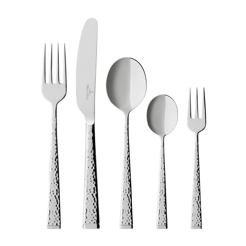 TAFELBESTECK Blacksmith silber 30er Set - Silberfarben, Metall - Villeroy & Boch