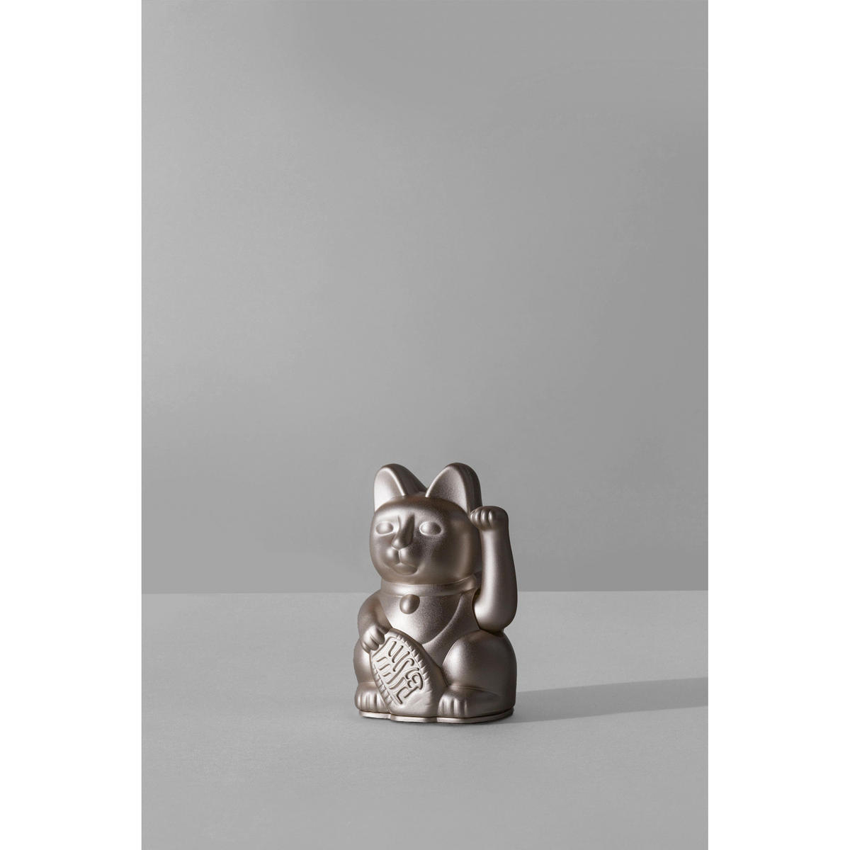 WINKEKATZE Lucky Cat Mini, Kunststoff, Moonlight, 10 cm - Blau, Kunststoff (5.2/9.8/6.7cm) - Donkey Products