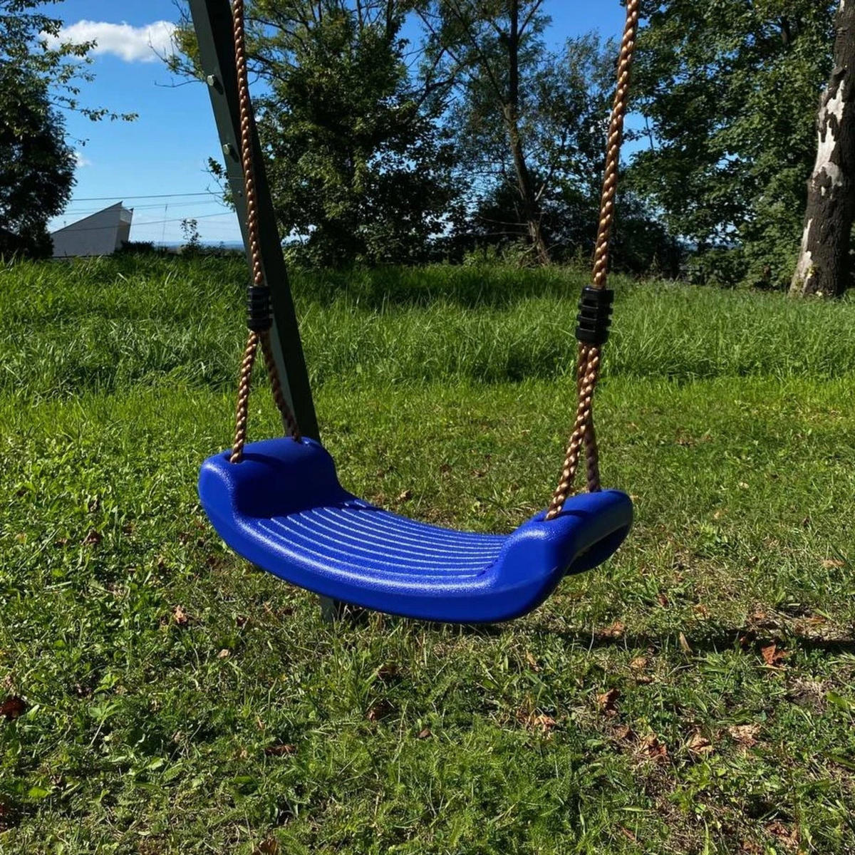 KINDERSCHAUKEL feuerverzinktes Schaukelgestell Doppel - Blau, Metall (250/173cm) - Potenza