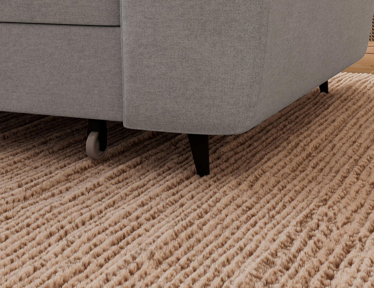 ECKSOFA Vesteria mit Schlaffunktion und Bettkasten – Modernes Design, verstellbare Kopfstützen und hoher Sitzkomfort - Grau, Kunststoff (279/72cm) - Wohnideebilder