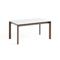 ESSTISCH FADO - Weiß/Braun, Holzwerkstoff (90/160/76cm) - Meblini