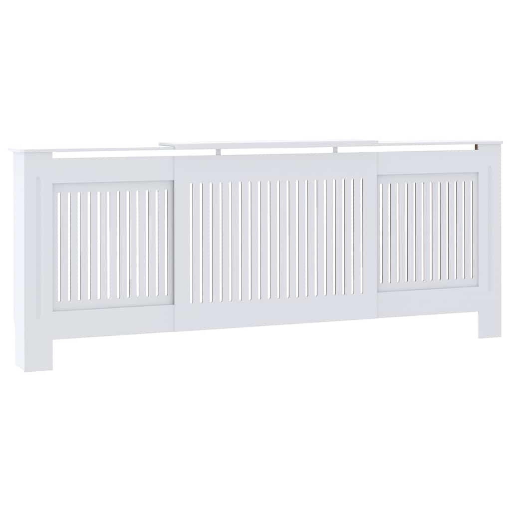 vidaXL Heizkörperabdeckung Weiß 20.5x82x205 cm