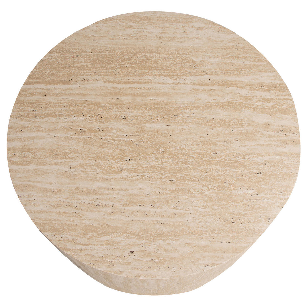 HOME24 Couchtisch Cozzens - rund - Beige, Holzwerkstoff (60/60/40cm) - home24