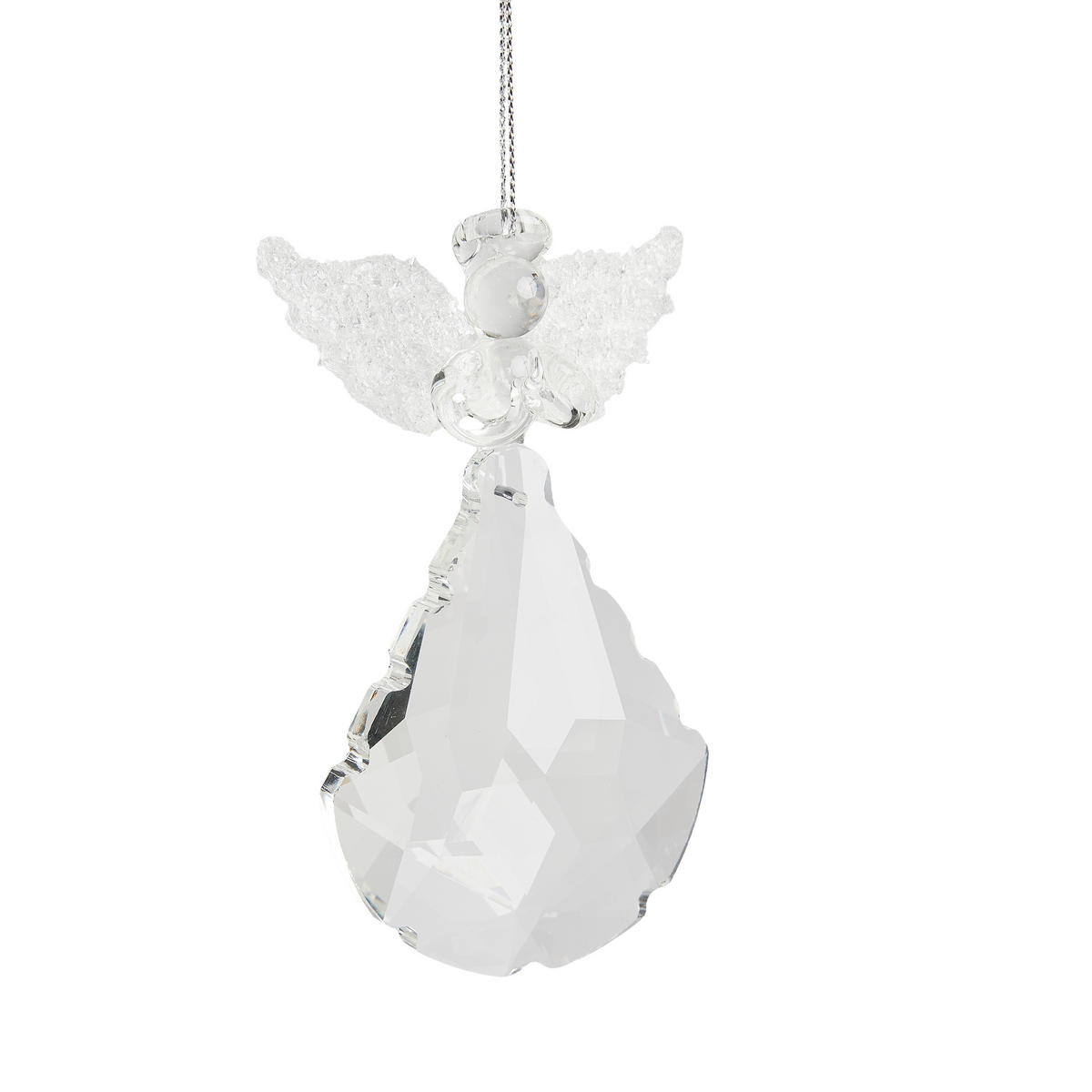 WEIHNACHTSDEKO Hängend ANHELO, 7 x 10,5 cm, Transparent, Christbaumschmuck, Weihnachtsbaumdekoration, Christmas, Xmas - Transparent, Glas (7/3/10.5cm) - home&you