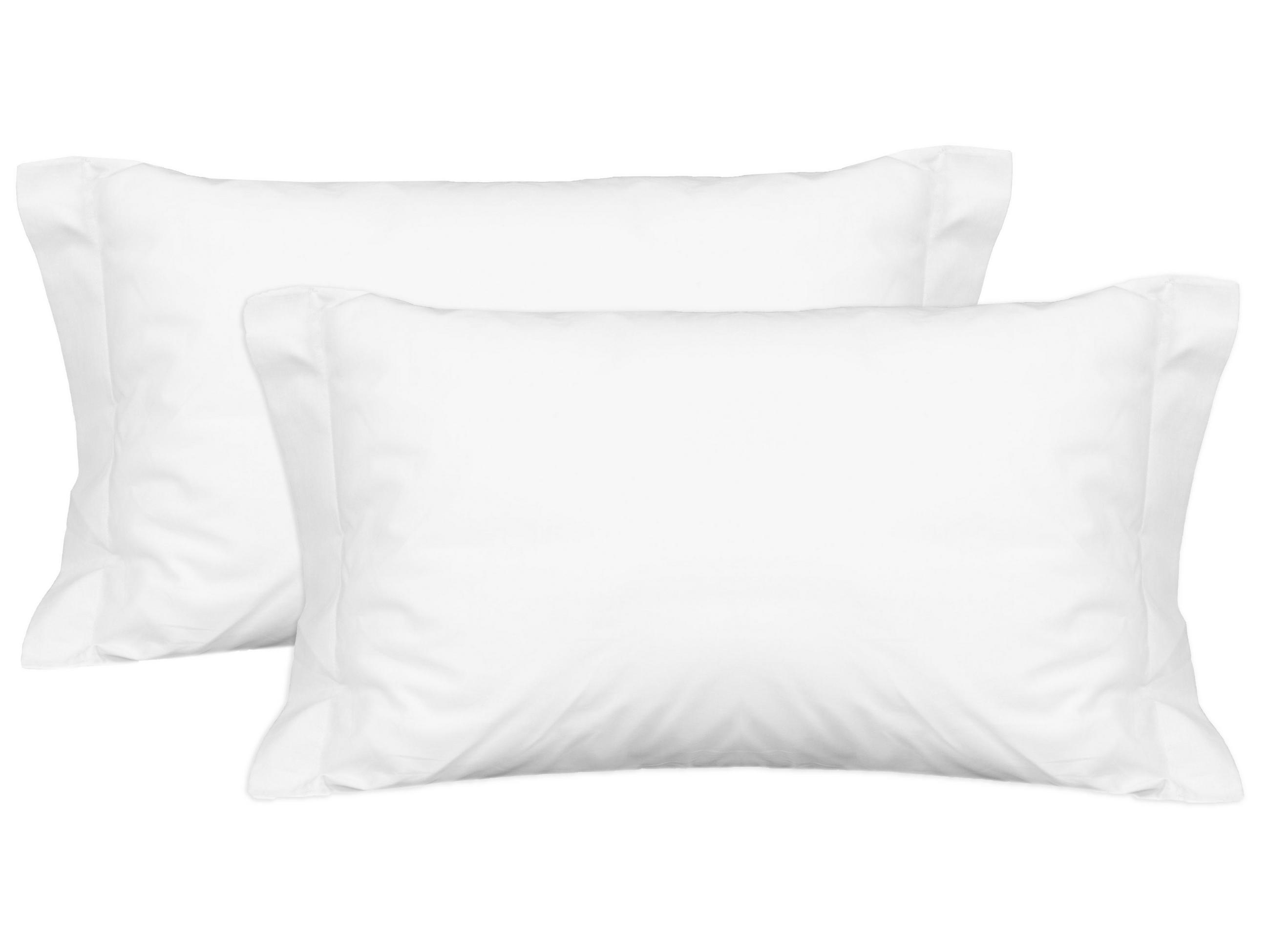 KISSENBEZUG, 2er-Set, 50x80 cm, 100% Baumwolle, Weiß - Weiß, Textil (50/93cm) - Zollner