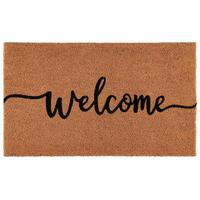 FUSSMATTE Kokos Welcome 45/75 cm - Braun, Naturmaterialien (75/45cm)