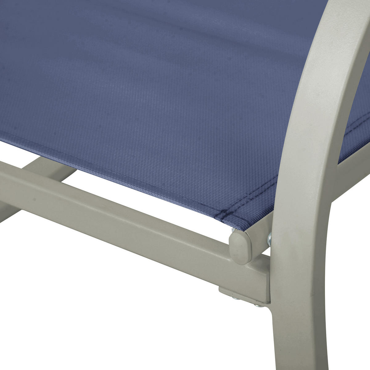 SCHAUKELSTUHL EIBY DELUXE mit Polsterauflage - Blau, Metall (65/87/88cm) - SVITA