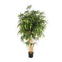 KUNSTBAUM Künstlicher Bambus - Maxim 180 cm - Grün, Kunststoff (180cm) - aplanta