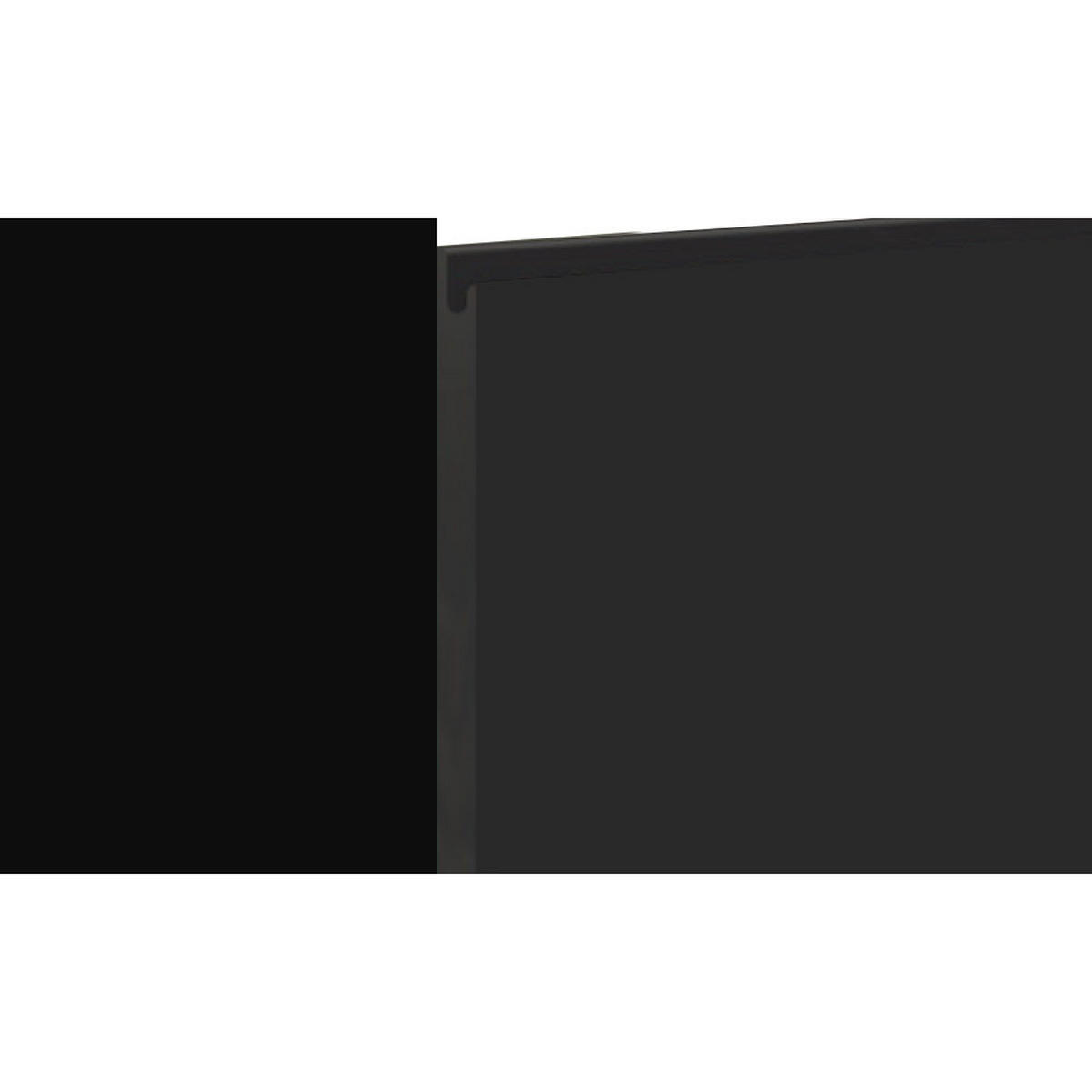 MIKROWELLENUMBAUSCHRANK Avellino W2MK/60 graphit Acryl matt / Schwarz 60 / 32,5 / 72cm - Schwarz/Graphitfarben, Holz/Holzwerkstoff (60/72/32.5cm) - Feldmann-Wohnen