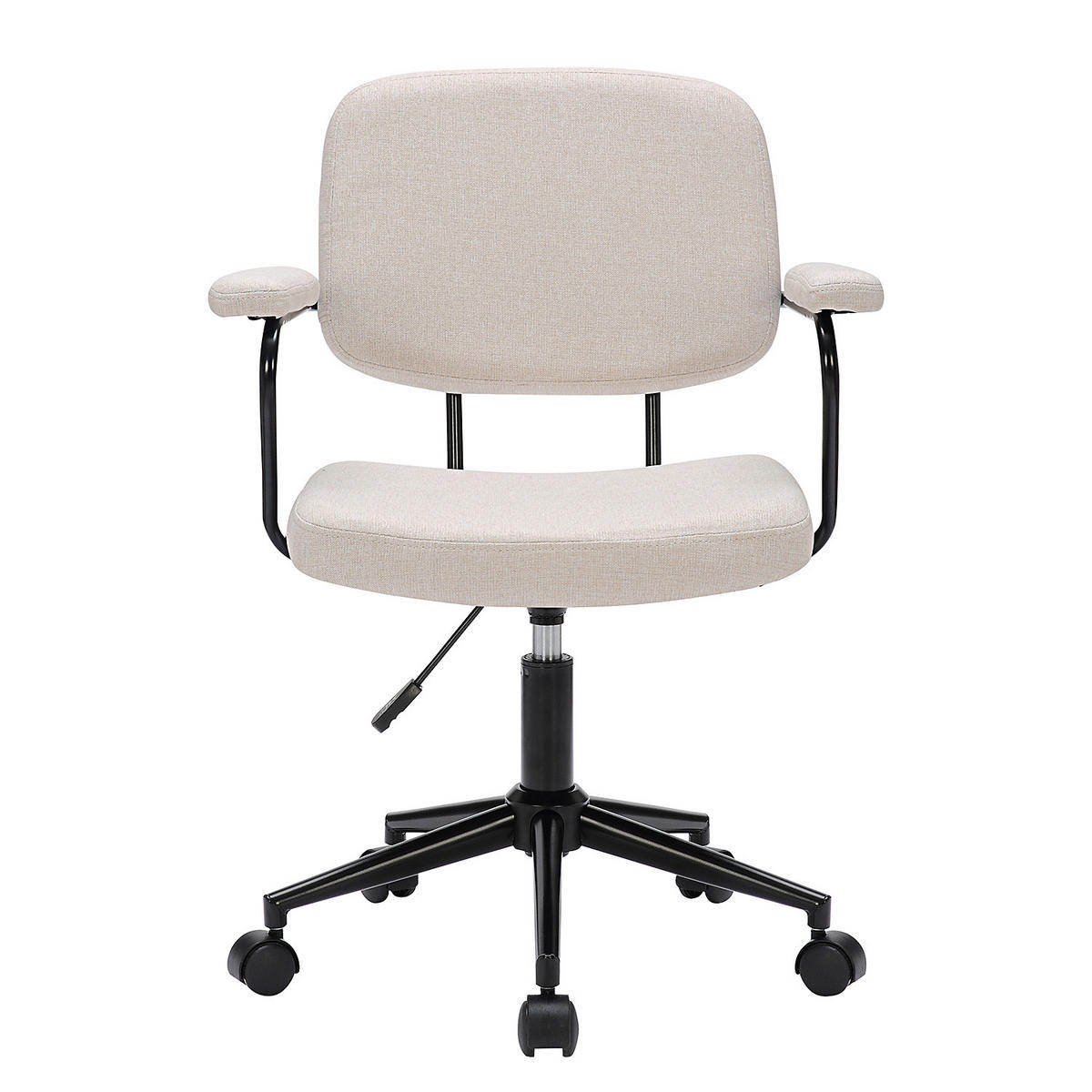 BÜRODREHSTUHL - Beige, Textil/Metall (61/84/59cm) - home24