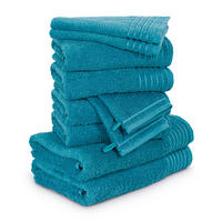 HANDTUCHSET NEW CLASSIC 10-TLG - Türkis, Textil (50/100cm) - MÖVE