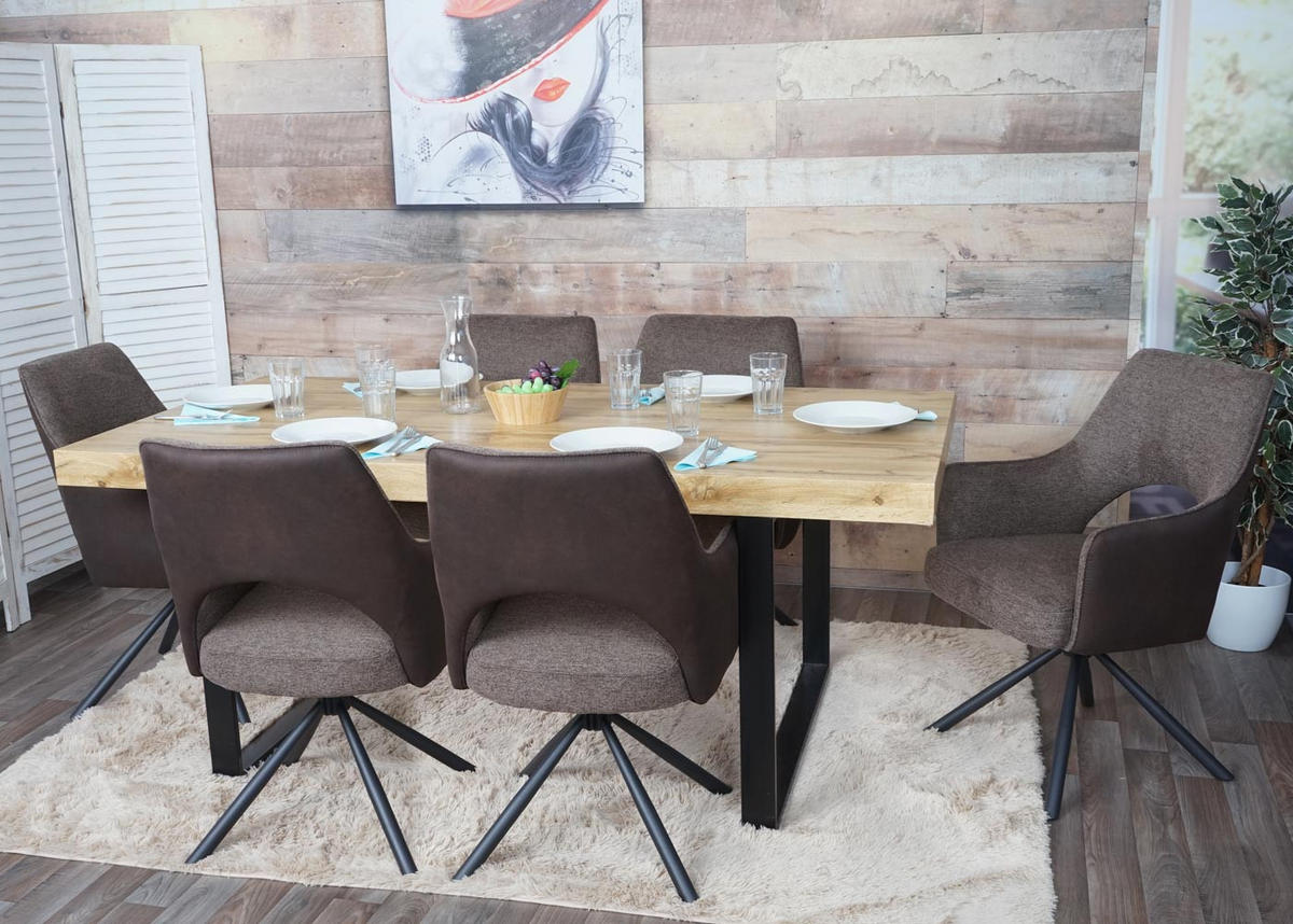 ESSZIMMERSTUHL K3 Braun, Dunkelbraun - Dunkelbraun/Braun, Textil (57/89/52cm) - MCW