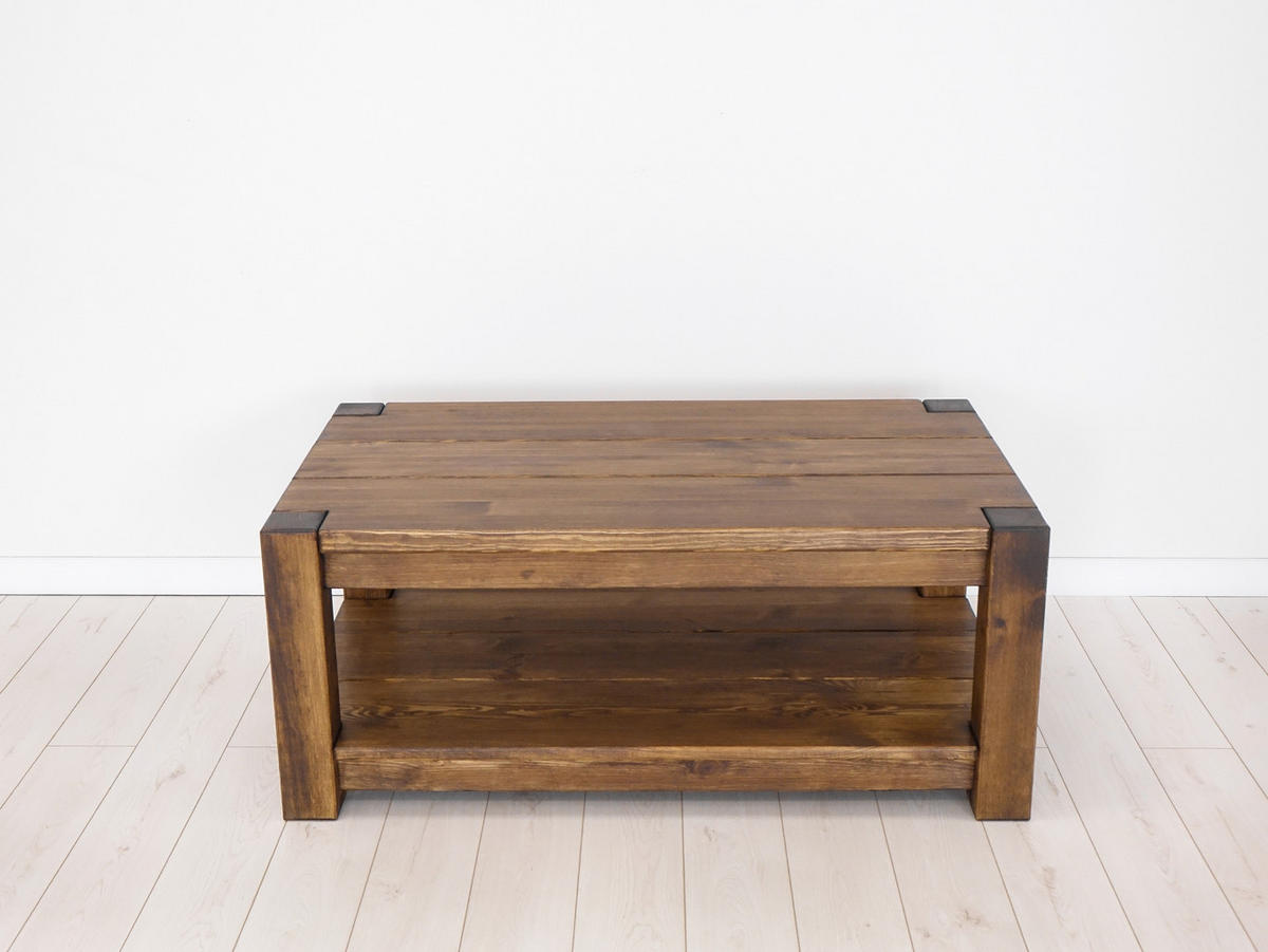 COUCHTISCH aus Massivholz Rustyk 1 - Dunkelbraun, Holz (70/120/50cm) - Seart