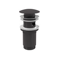 ABLAUFVENTIL für Waschbecken CLICK/CLACK 5/4" Ganzmetall mit Überlauf Gun-Metal gebürstet matt - Anthrazit, Kunststoff (7.5/7.5/15cm) - Alcadrain