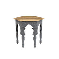 BEISTELLTISCH Fritz Mangoholz Braun-Grau 45x45x45cm - Braun, Holz (45/45/45cm) - DELUKE