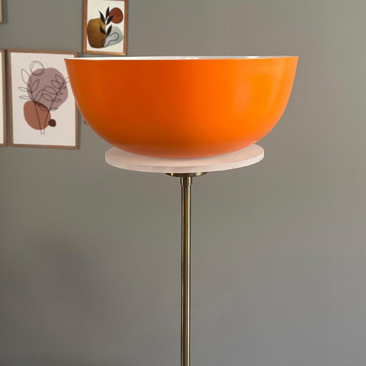 STEHLAMPE Kelan 160 Cm - Orange, Metall (30/30/160cm) - Bamyum
