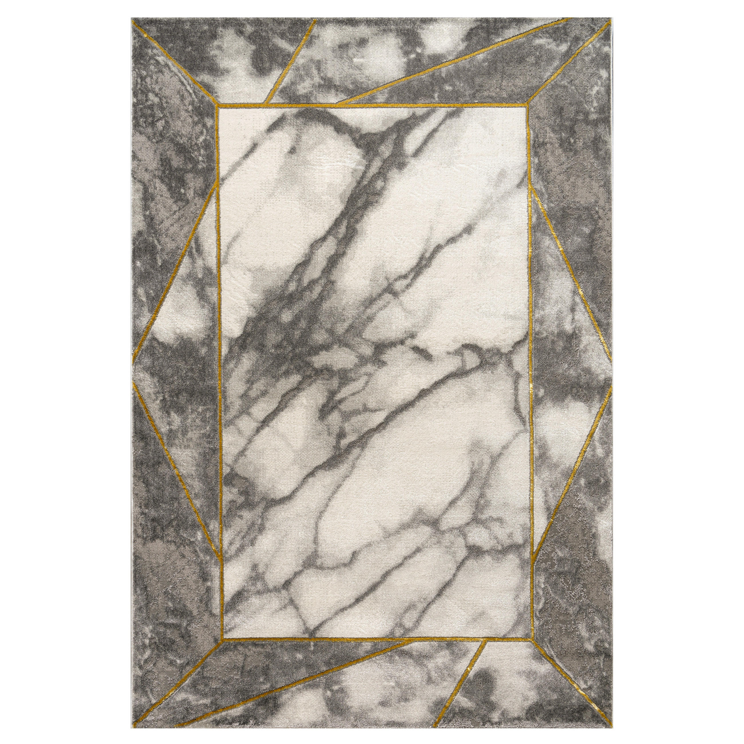 KURZFLORTEPPICH 160/230 cm Kraft 525 - Goldfarben, Textil (160/230cm) - Paco Home