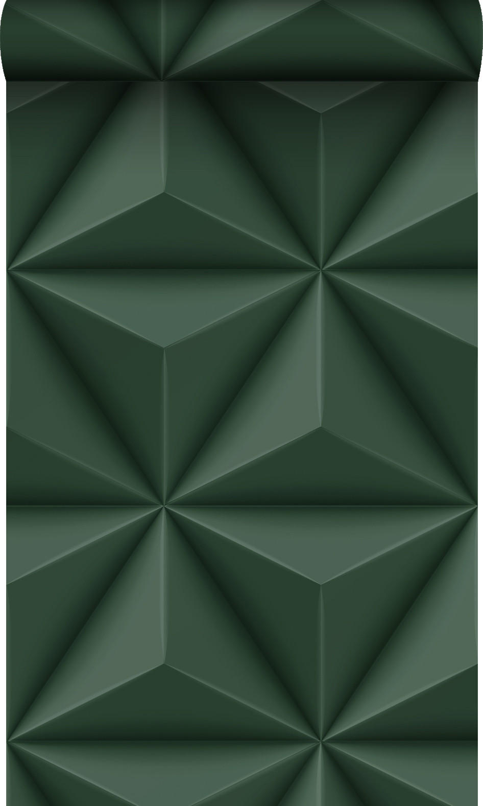 TAPETE 3D-Muster 53 cm x 10.05 m - Grün, Papier (53/1000cm) - Origin Wallcoverings
