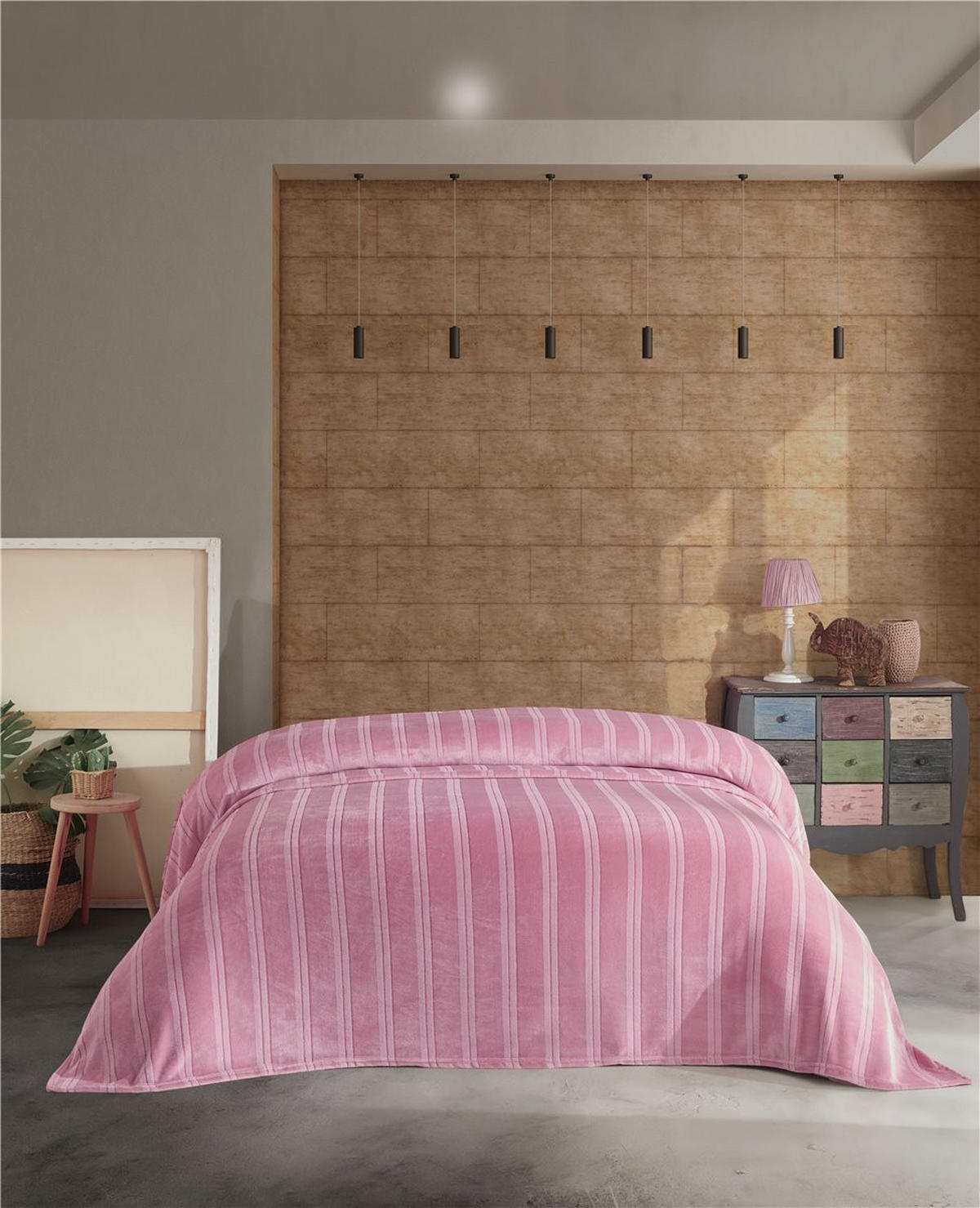 WOHNDECKE Venus 220/240 cm ROSA - Rosa, Textil (220/240cm) - ROLFNERS