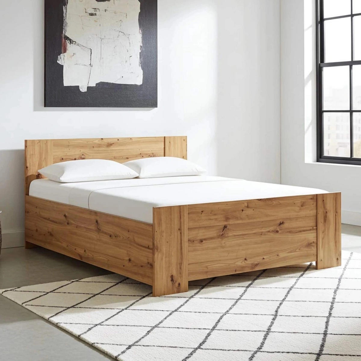DOPPELBETT Tamiza 160x200 mit lattenrost - Eiche Artisan, Holzwerkstoff (160/200cm) - Ravio