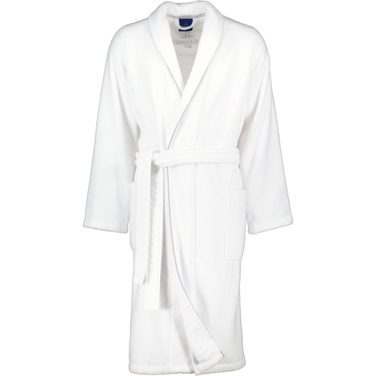 BADEMANTEL HERREN SCHALKRAGEN 2522 BRILLIANT-WHITE - 67 - Weiß, Textil (Mnull) - Villeroy & Boch