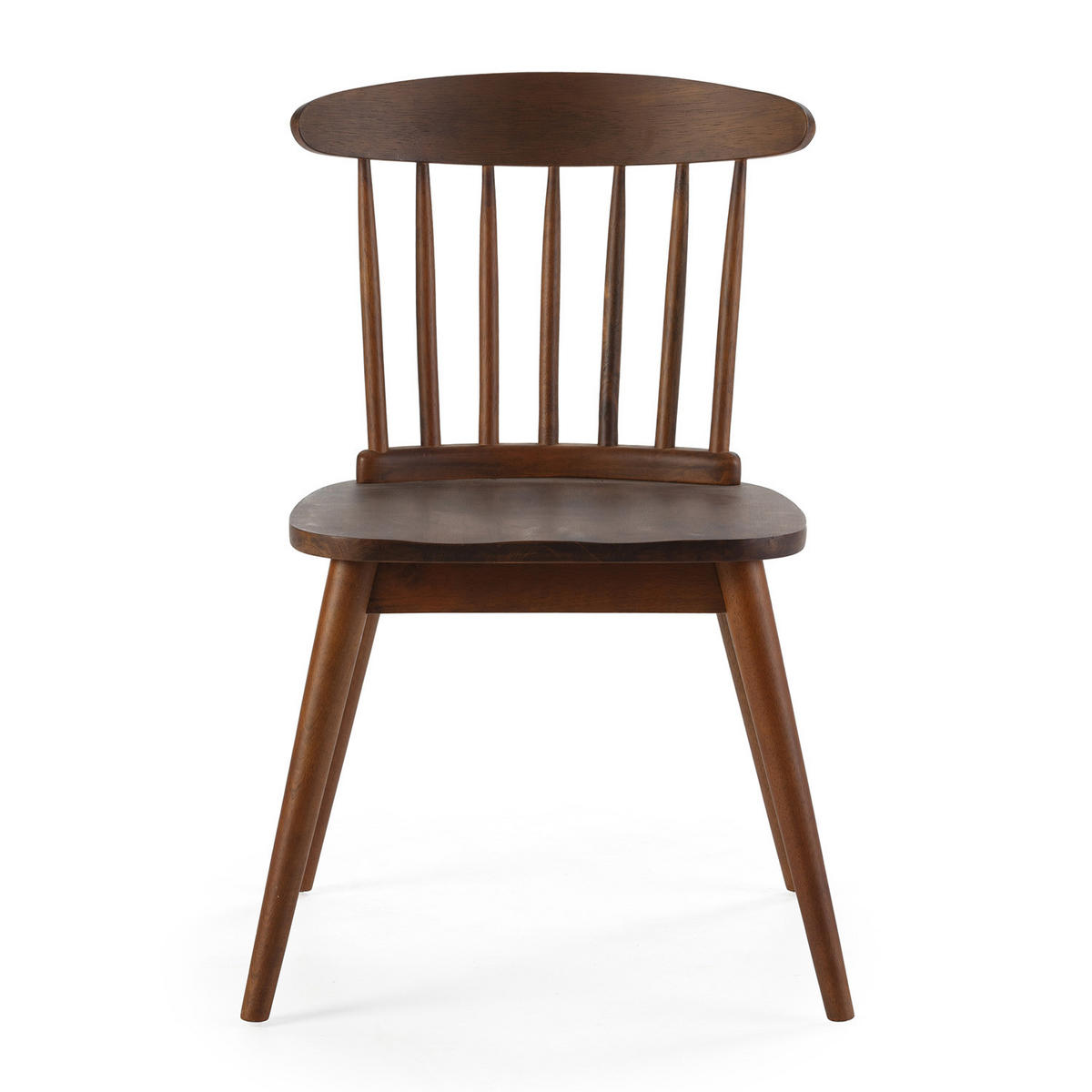 STUHL 2er-Set Ben aus Walnussholz - Walnussfarben, Holz (55/80/52cm) - VS Venta-stock
