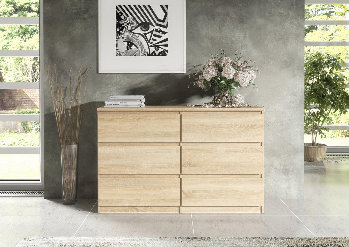 KOMMODE Sonoma 100/79/39 - Sonoma Eiche, Holzwerkstoff (100/79/39cm) - RAUMHIRSCH FURNITURE