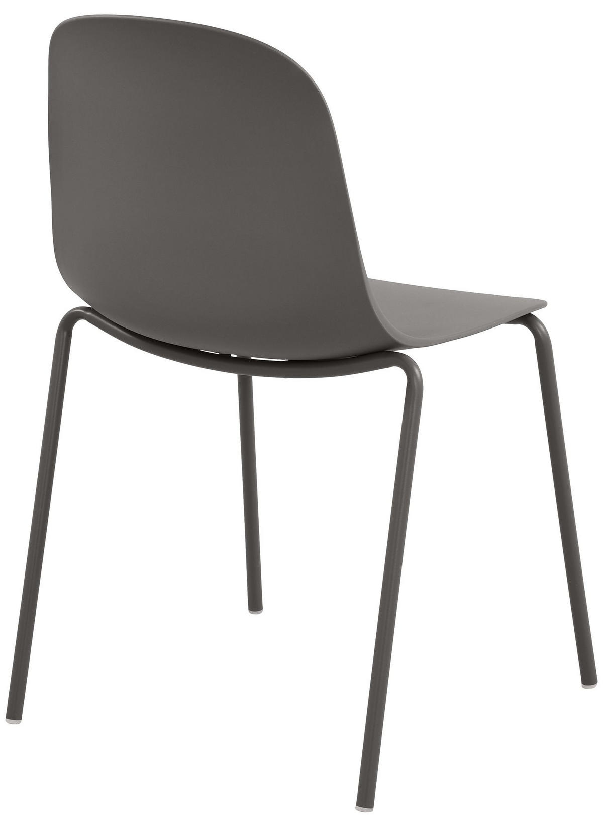 STAPELSTUHL 2 Kunststoff Taupe - Taupe, Kunststoff/Metall (51/85/55cm) - CLP