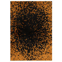 TEPPICH modern Flachgewebe STAIN Schwarz 120 x 170 cm - Schwarz, Textil (120/170cm) - Novatrend