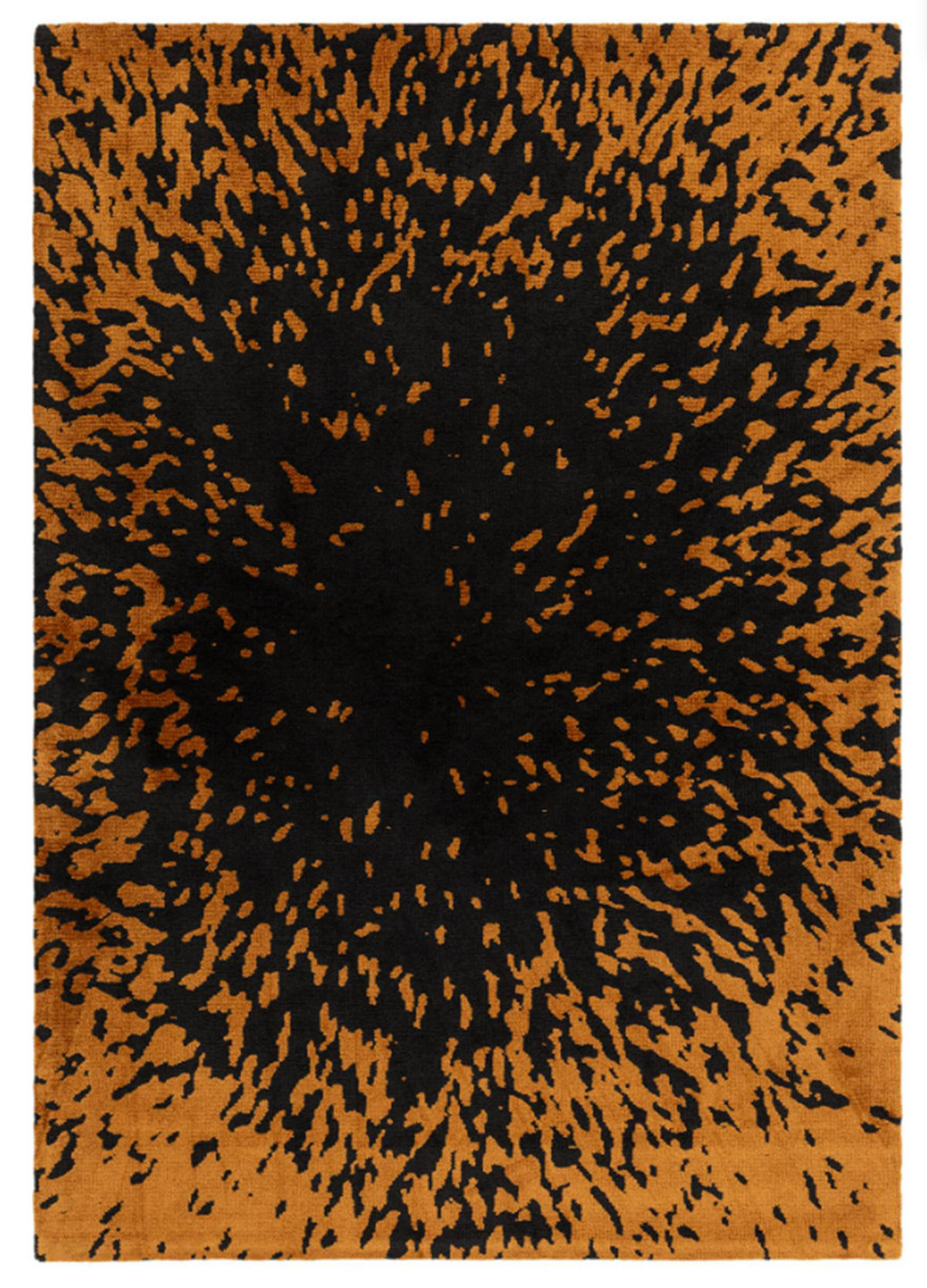 TEPPICH modern Flachgewebe STAIN Schwarz 120 x 170 cm - Schwarz, Textil (120/170cm) - Novatrend