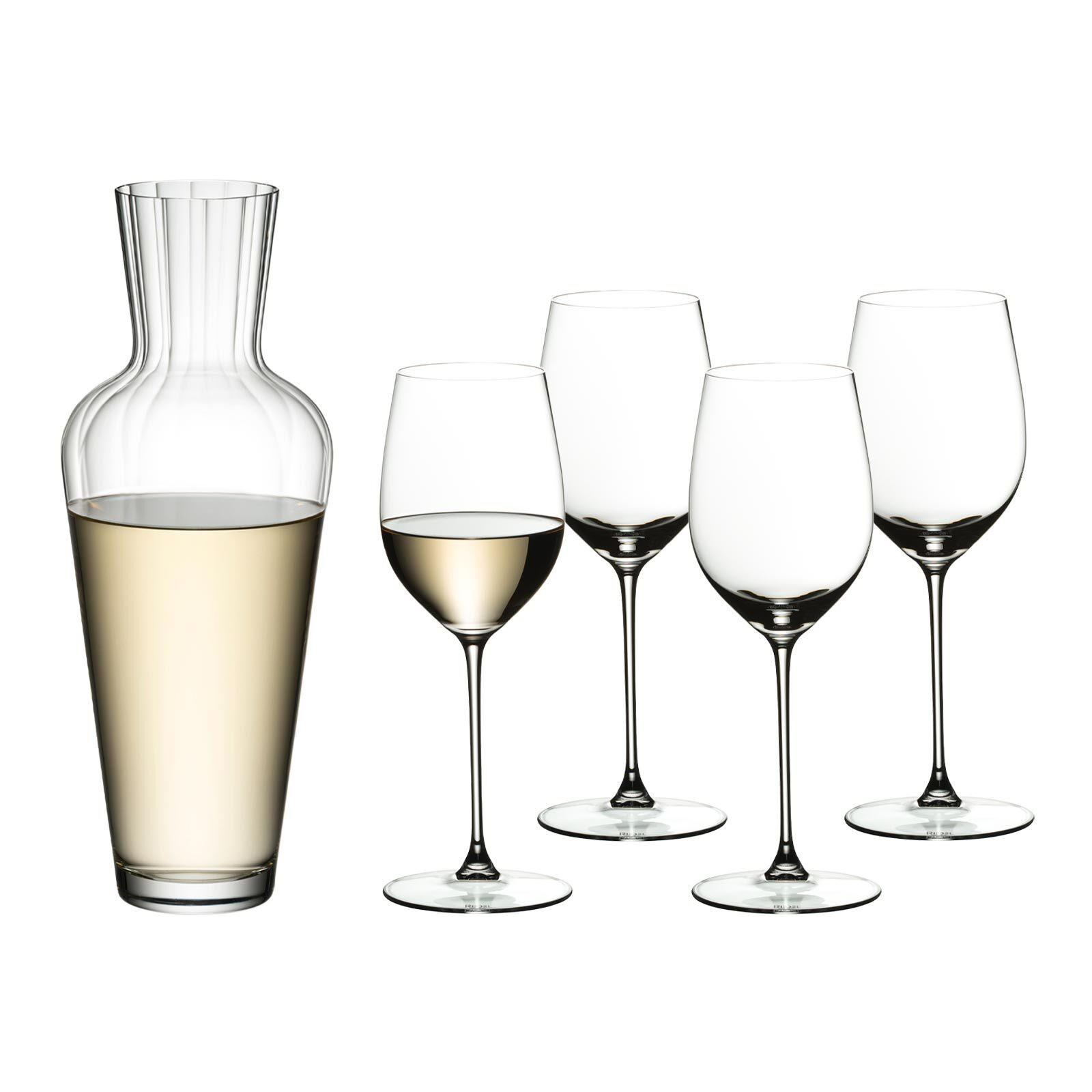 RIESLING GLÄSERSET MIT DEKANTER Veritas transparent 5er Set - Transparent, Glas (0.001L) - Riedel