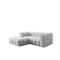 ECKSOFA Solvie Xs In Moly - Hellgrau, Holzwerkstoff/Textil (193/239cm) - Fun Möbel
