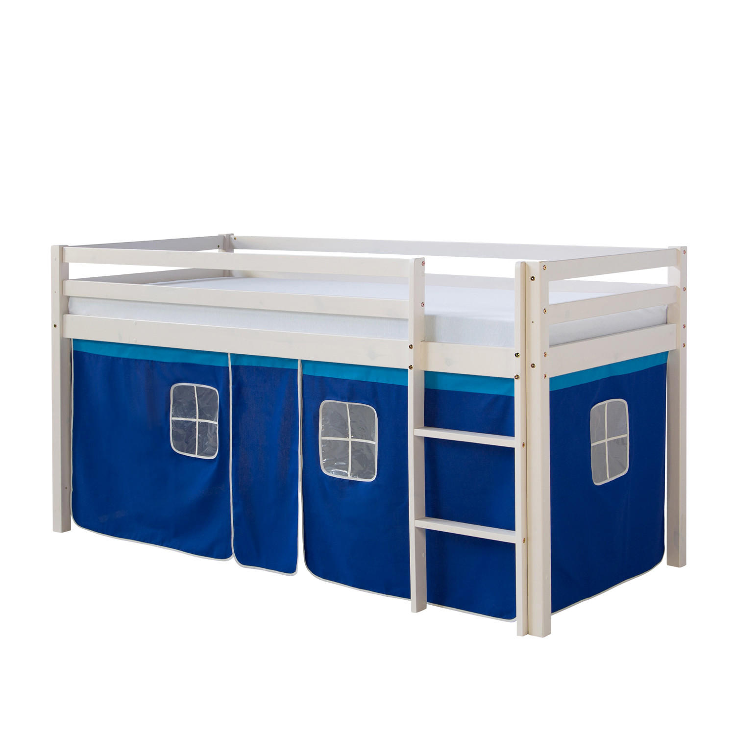 HOCHBETT 90/200 cm Blau - Blau/Weiß, Holz - Homestyle4u