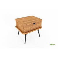 NACHTTISCH LINA - Wildeiche, Holz (50/42/41cm) - byoak