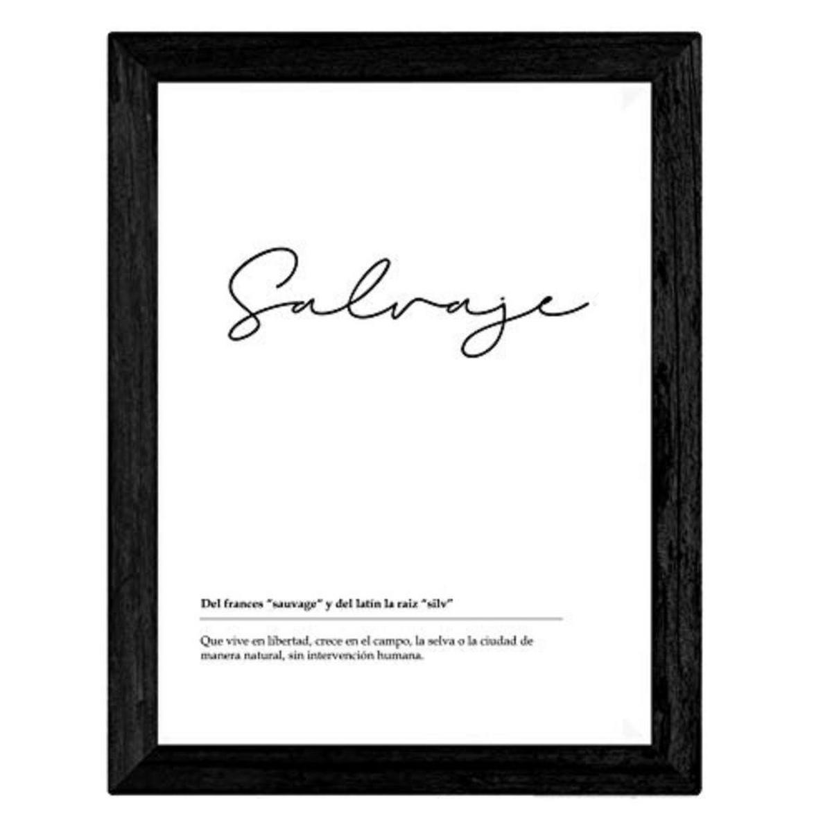 POSTER Set mit 4 schwarzweiß Definitionen von Schwester A4 Rahmenlos - Klar, Papier (29.7/3cm) - Nacnic