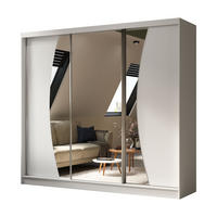 SCHWEBETÜRENSCHRANK VOCE 240/216/61 cm 3-türig mit Spiegel Weiß - Weiß, Holzwerkstoff (240/216/61cm) - MASSENO