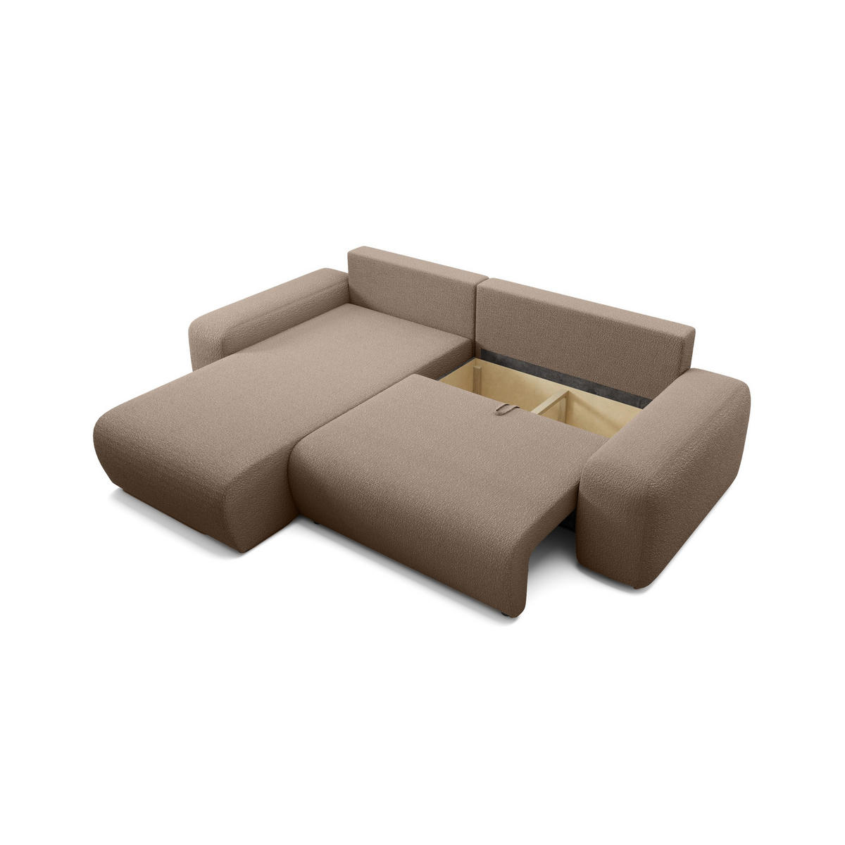 ECKSOFA Bornim Universelle Brown (Anthology 4) - Braun, Textil (294/185cm) - Fedve