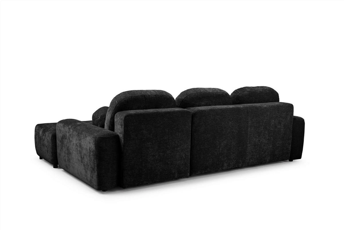 ECKSOFA Argos In Vibe - Schwarz, Holzwerkstoff/Textil (267/170cm) - Fun Möbel