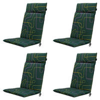 GARTENSTUHLKISSEN Joah 120/50 cm 4er-Set - Grün, Textil (50/8/120cm) - Madison
