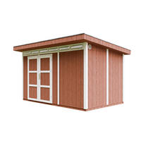 HOLZ-GARTHENHAUS basis LP SmartSide 8,7m² mit B411xL279xH239 cm - M904A - REDWOOD RED - Dunkelrot, Holz (412/237/279cm) - Timbela