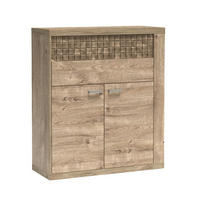 KOMMODE NATURAL N-6 - Eichefarben, Holzwerkstoff (102/119/41cm) - Meblini