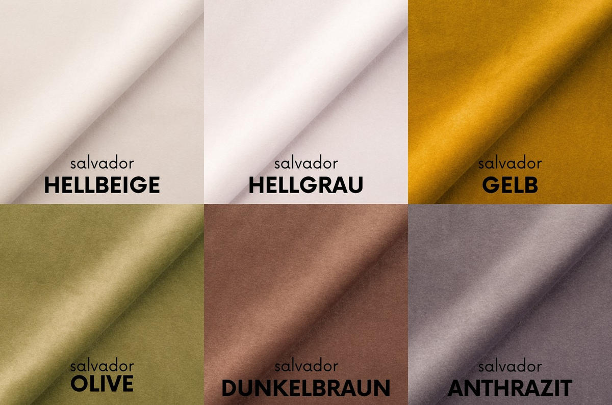 ECKSOFA Modena Pro - Komfort Und Stil Stoff Salvador Gelb Links - Gelb, Holz (278/179cm) - Kaiser Möbel