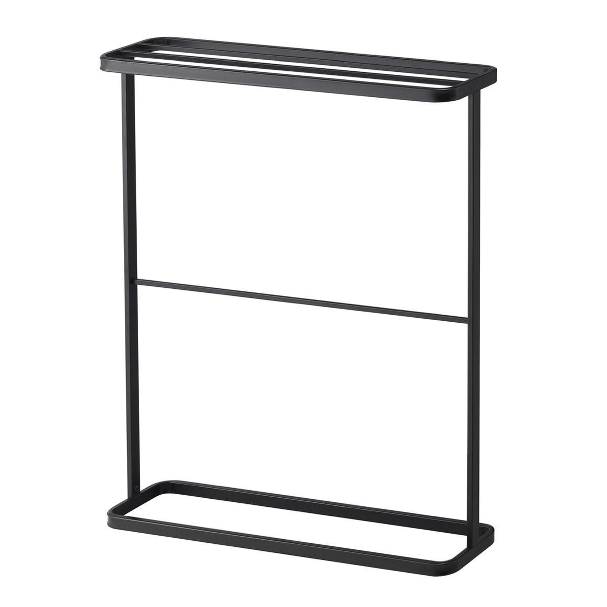 HANDTUCHSTÄNDER Tower schwarz 65/75/15 cm - Schwarz, Metall (15/75/65cm) - Yamazaki