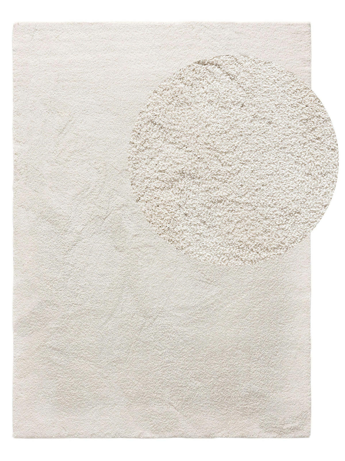 HOCHFLORTEPPICH Melvin waschbar 80/150 cm - Creme, Kunststoff (80/150cm) - benuta Nest