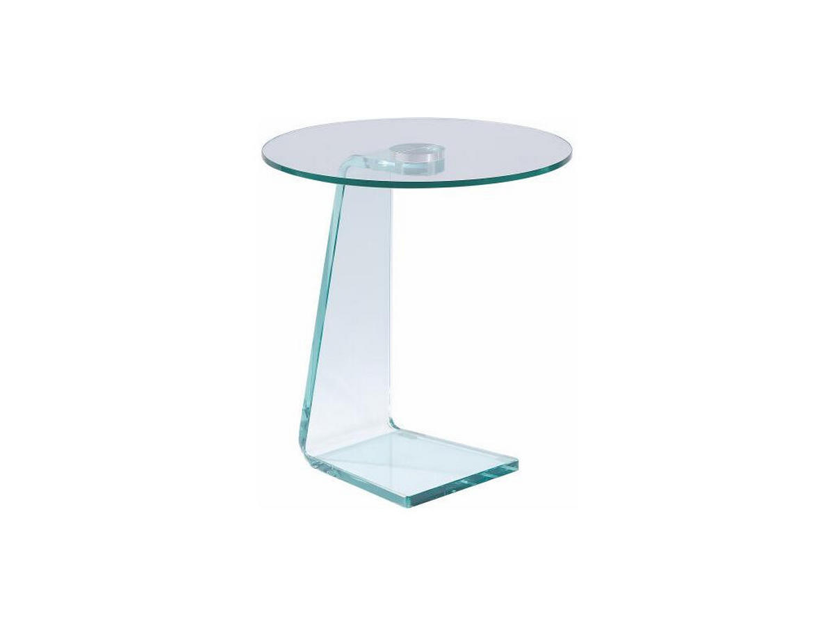 BEISTELLTISCH - Sicherheitsglas - ERVILA - Transparent, Glas (45/45/50cm) - Vente-Unique