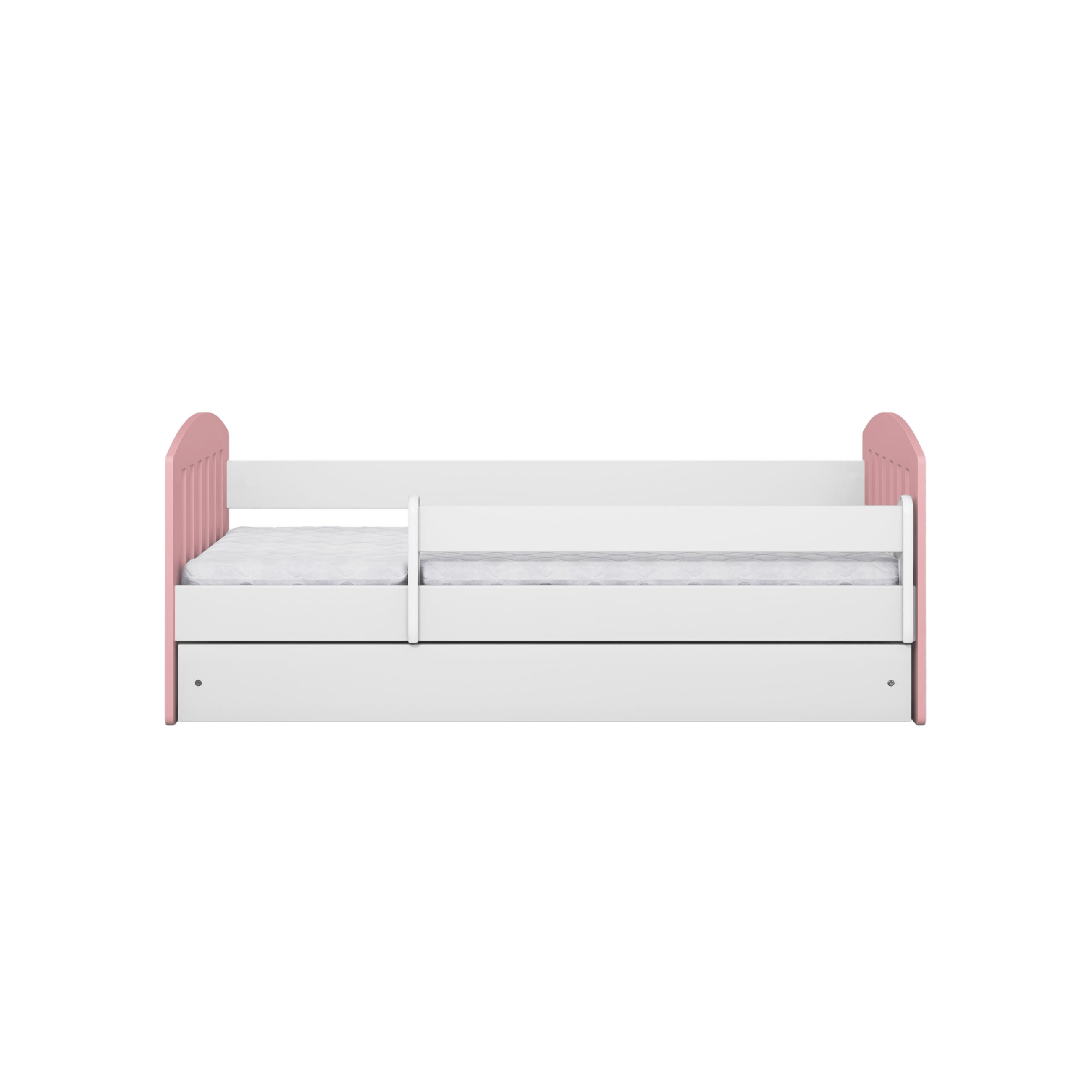 KINDERBETT CLASSIC mit Schublade ohne Matratze 90/65/144 - Hellrosa, Holzwerkstoff (80/140cm) - RAUMHIRSCH FURNITURE