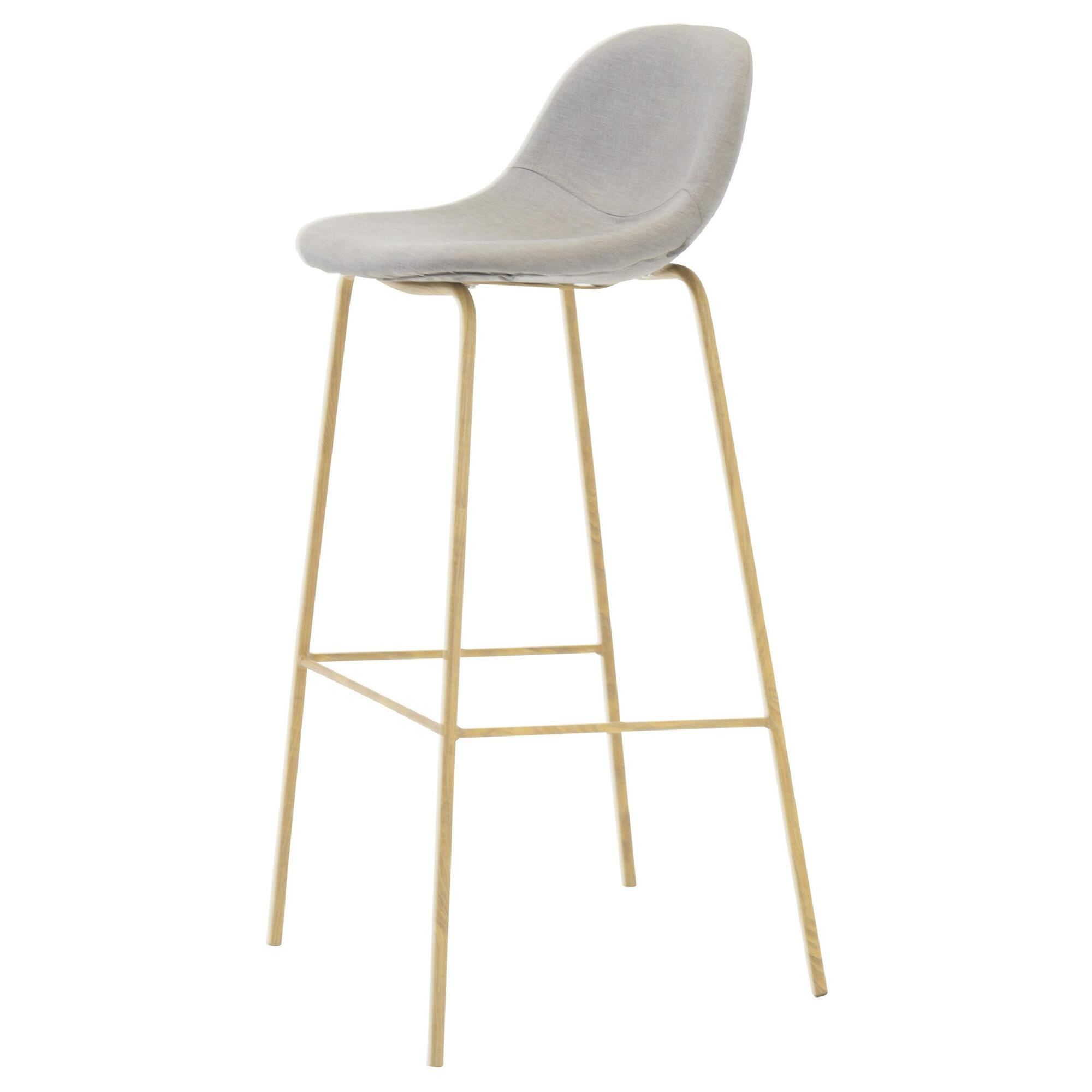 BARHOCKER POLAR Grau 42x44x105 cm - Grau, Textil (42/105/44cm) - FURNLUX