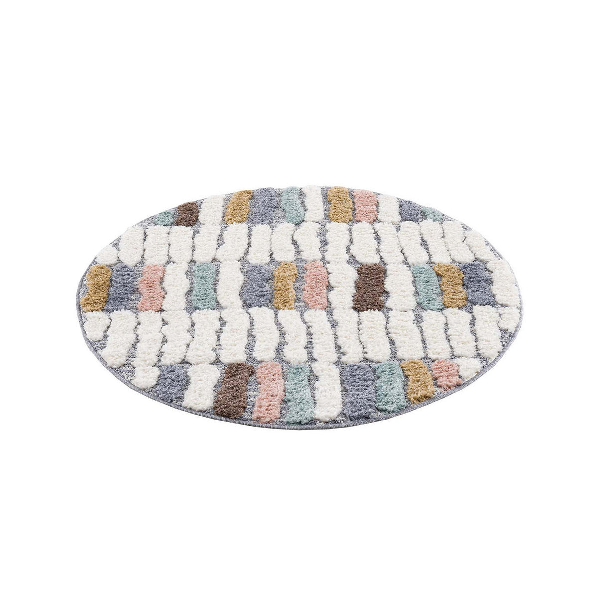 HOCHFLOR-TEPPICH Focus 3032 Multi 160 cm Rund - Multicolor, Textil (160/160cm) - carpet city